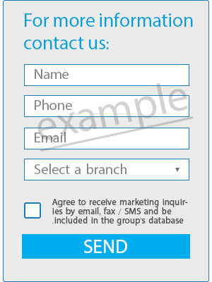 Example of Contact Us form